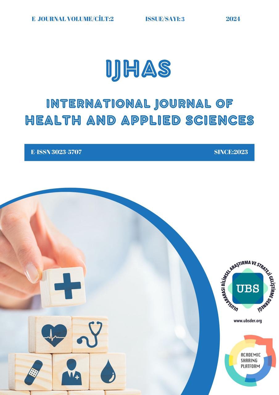 					Cilt 2 Sayı 3 (2024): International Journal of Health and Applied Science Gör
				